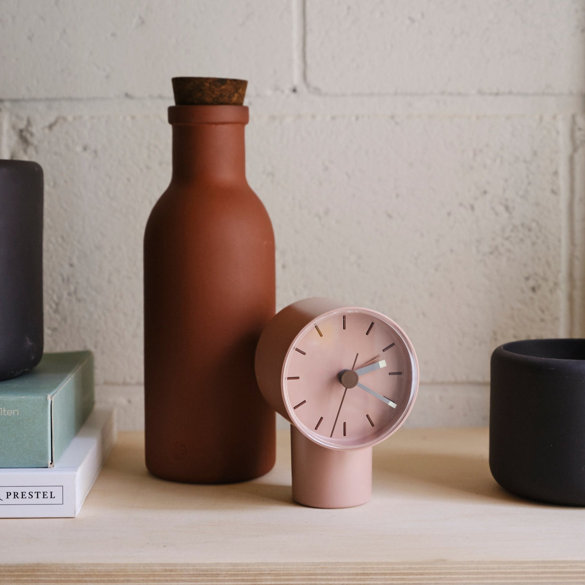 COLOMBO water / milk /juice porcelain bottle w/ natural cork